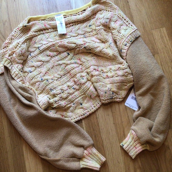 Free People Honey Cable Pullover Sweater  in Various NWT - Picture 6 of 7